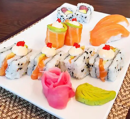 A Sushi Platter At Simply Asia