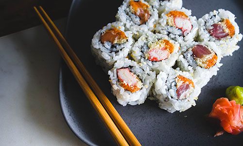 Sushi On The Simply Asia Menu