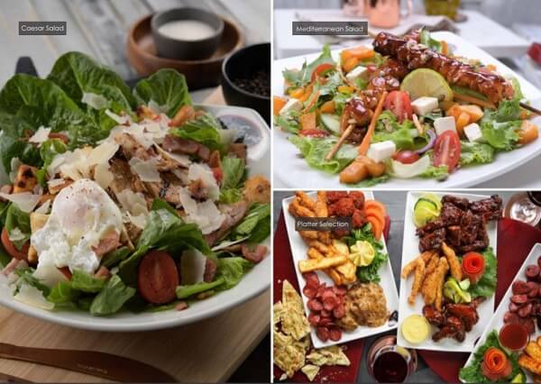 Some Of The Salads On The Del Forno Menu