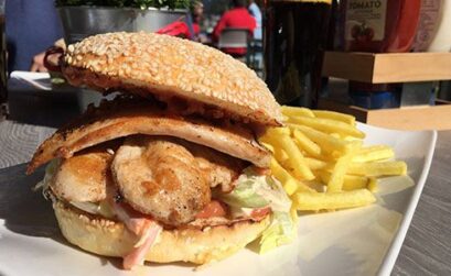 Chicken Burger Available At Barcelos