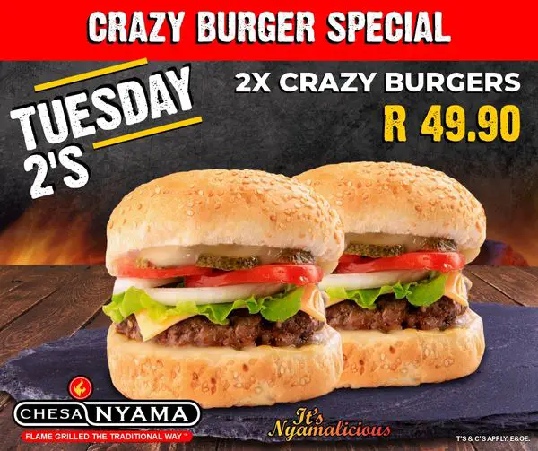 Crazy Burger Special At Chesanyama
