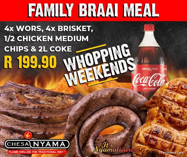 Family Braai Meal Special At Chesanyama
