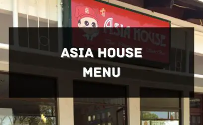 Asia House Menu South Africa