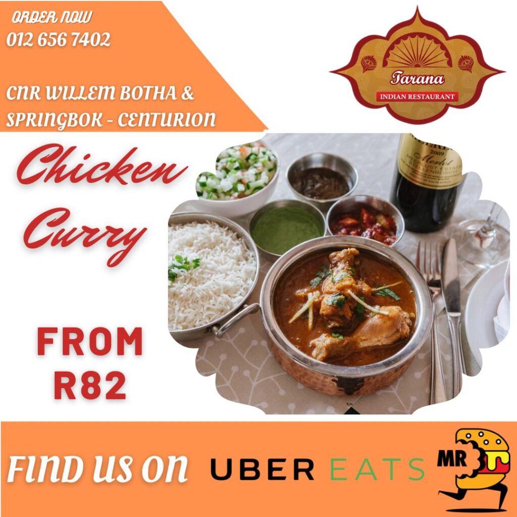Chicken Curry Tarana Menu