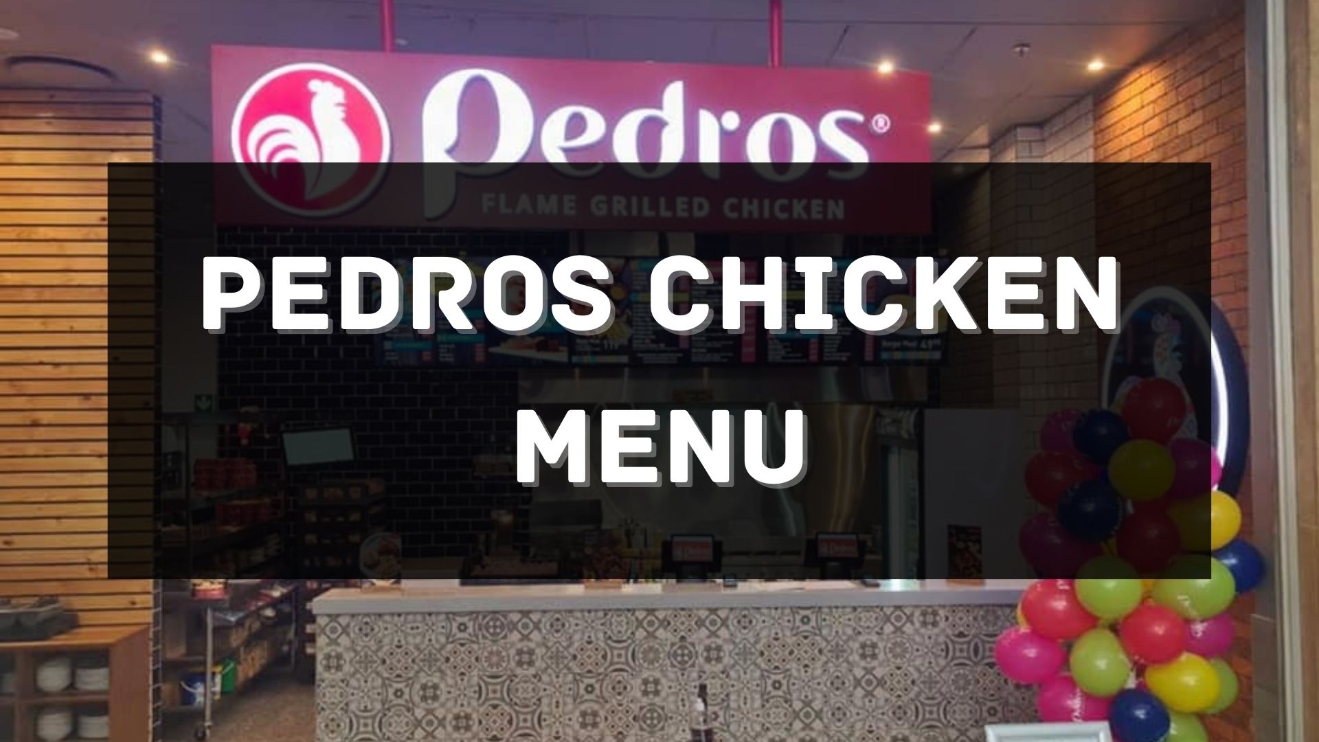 Pedros Chicken Menu South Africa