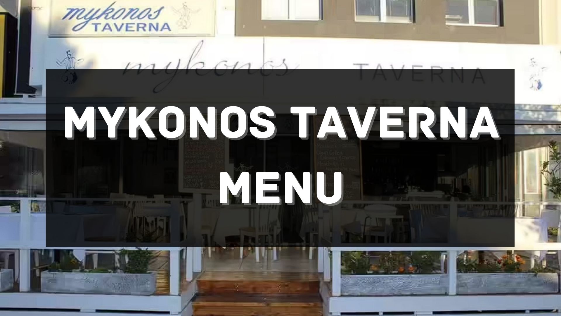 Mykonos Taverna Menu South Africa